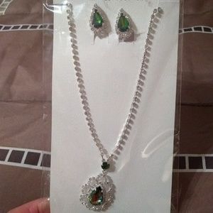 Green/Purple jewelry set